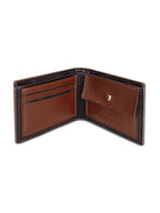 Billetera hombre Jack café oscuro con monedero Carven Paris
