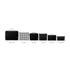 Set 2 Maletas DKNY Beveled S+L Celeste + Almohada + Organizador 6 piezas