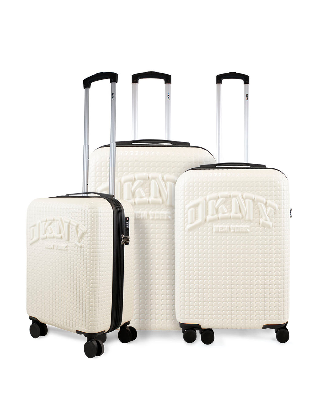 Set 3 maletas S+M+L Hot Town blanco