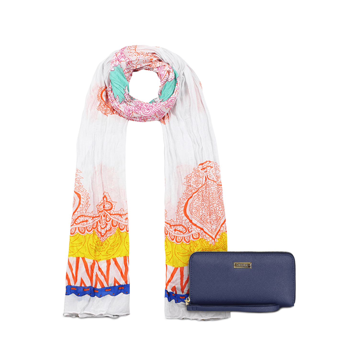 Pack Billetera Jaeda + Pañuelo Alcala azul