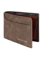 Billetera hombre Jack café oscuro con monedero Carven Paris