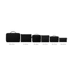 Pack Maleta Grande DKNY Beveled celeste + Organizador de viaje 6 Piezas negro