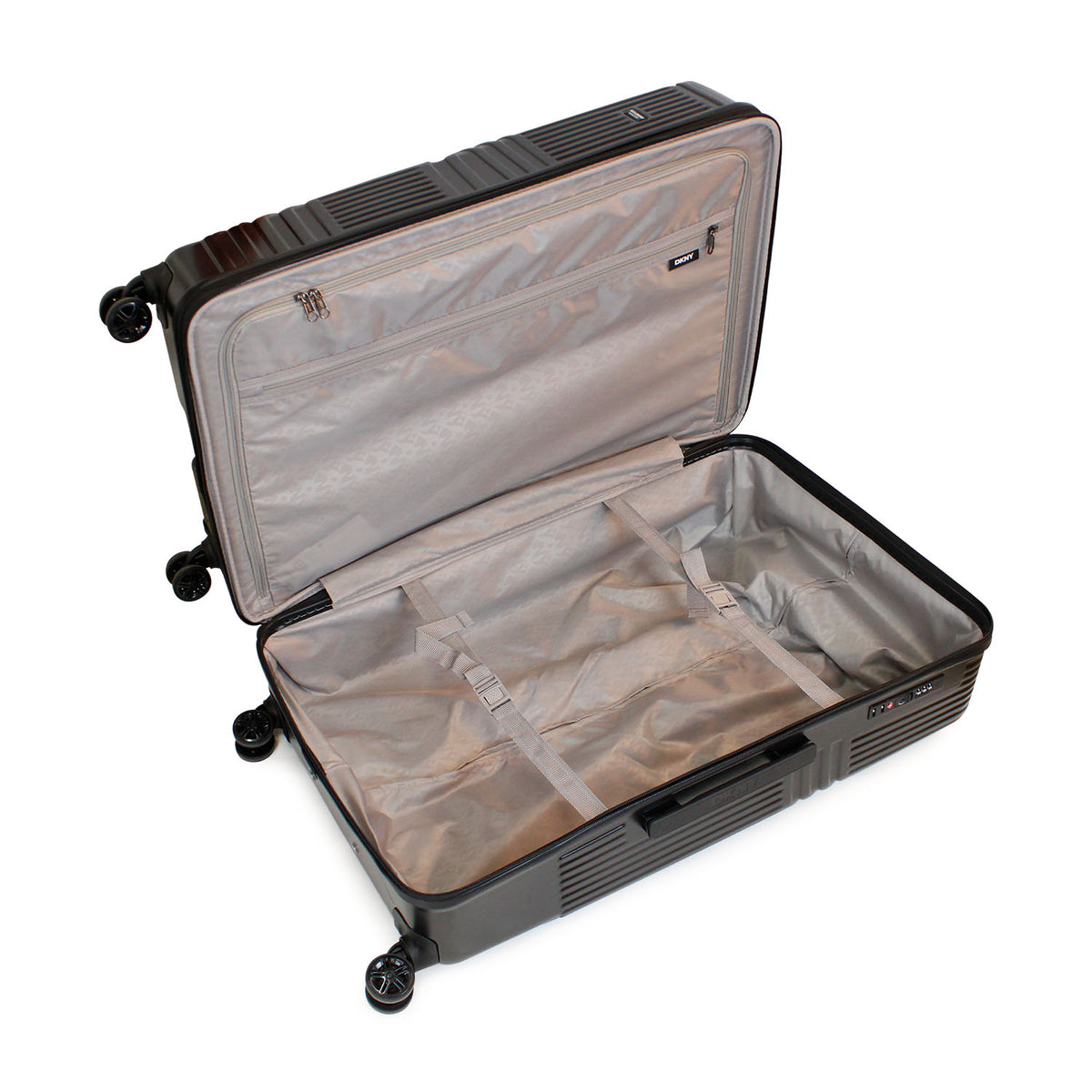 Pack Maleta Grande City Scape + Organizador 6 piezas negro DKNY