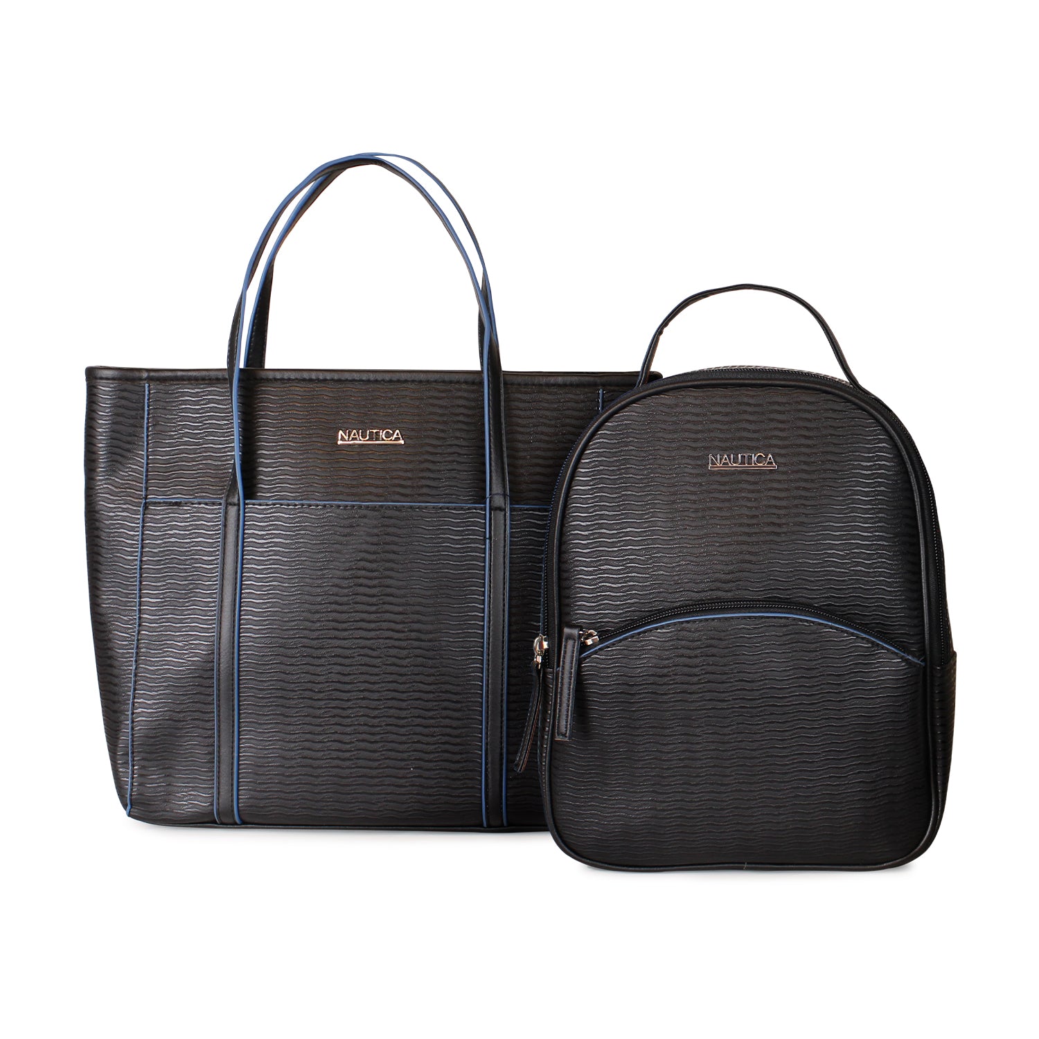 Pack Leeway Mochila + Cartera negra marrón