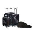 Set 3 Maletas DKNY Your Call negra + Almohada + 6 organizadores bk