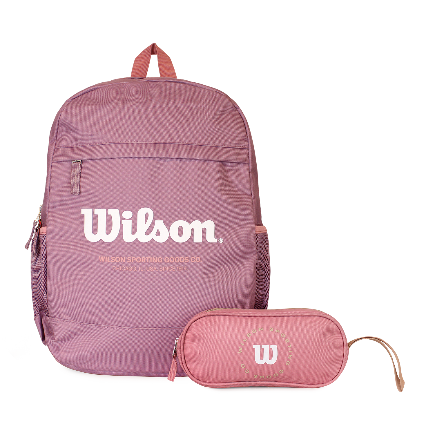 Pack mochila Atom + estuche Charlotte lila