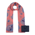 Pack Billetera Briana + Pañuelo Omani Coral azul
