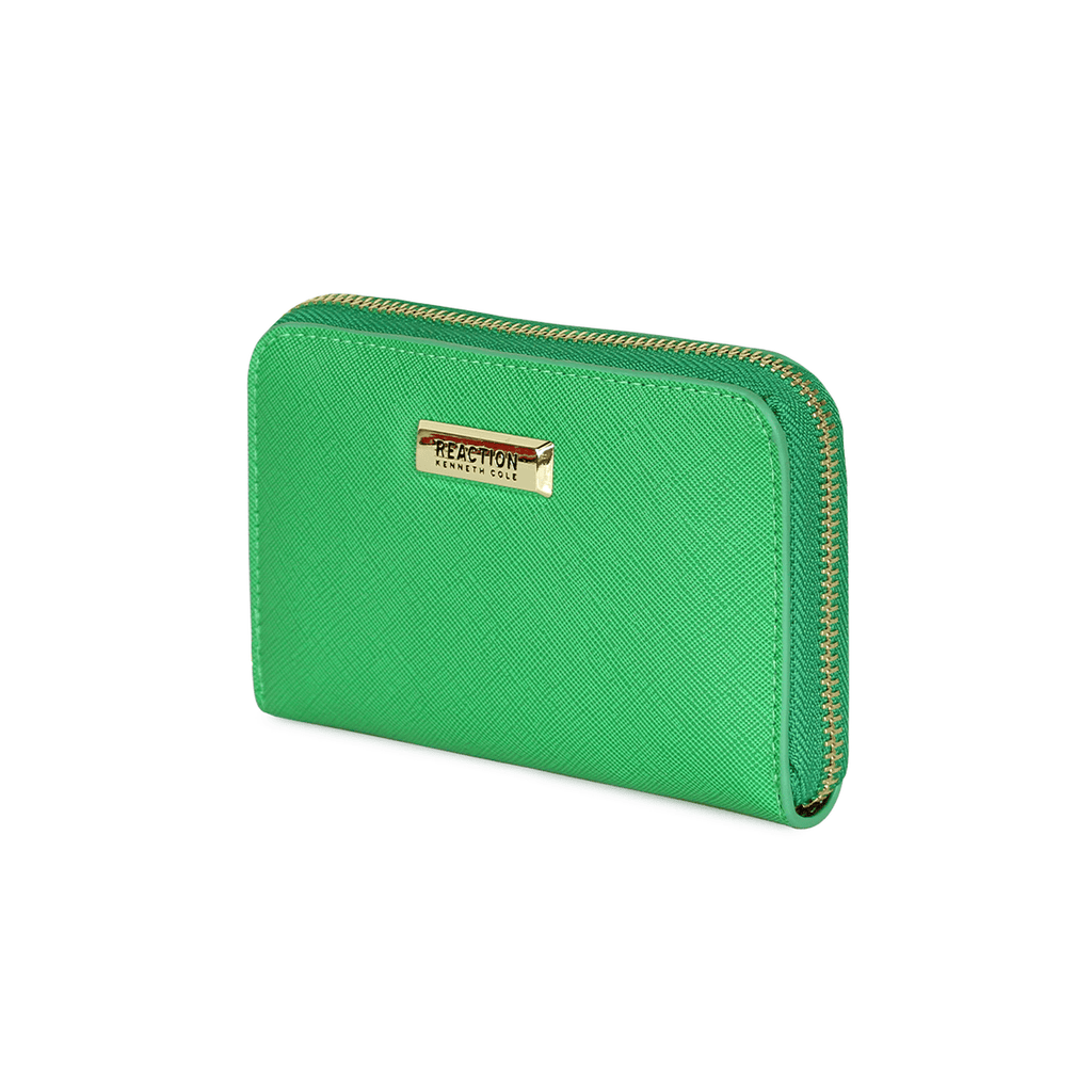 Pack Billetera Trifold + Pañuelo Alcala coral verde