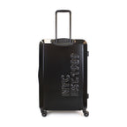 Set 2 Maletas DKNY Beveled S+L negra + Almohada + Organizador 6 piezas