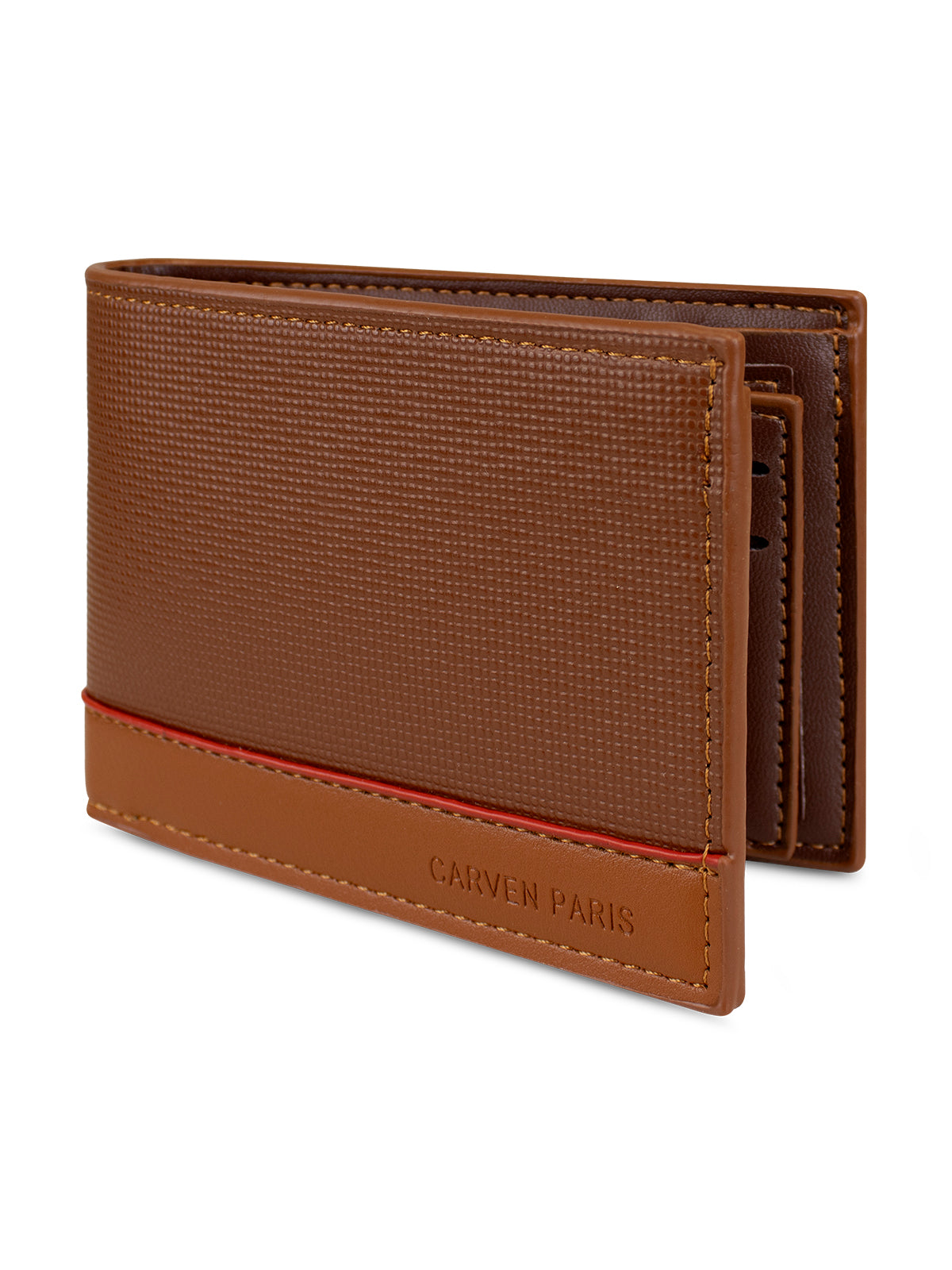 Billetera hombre Gino café con monedero Carven Paris