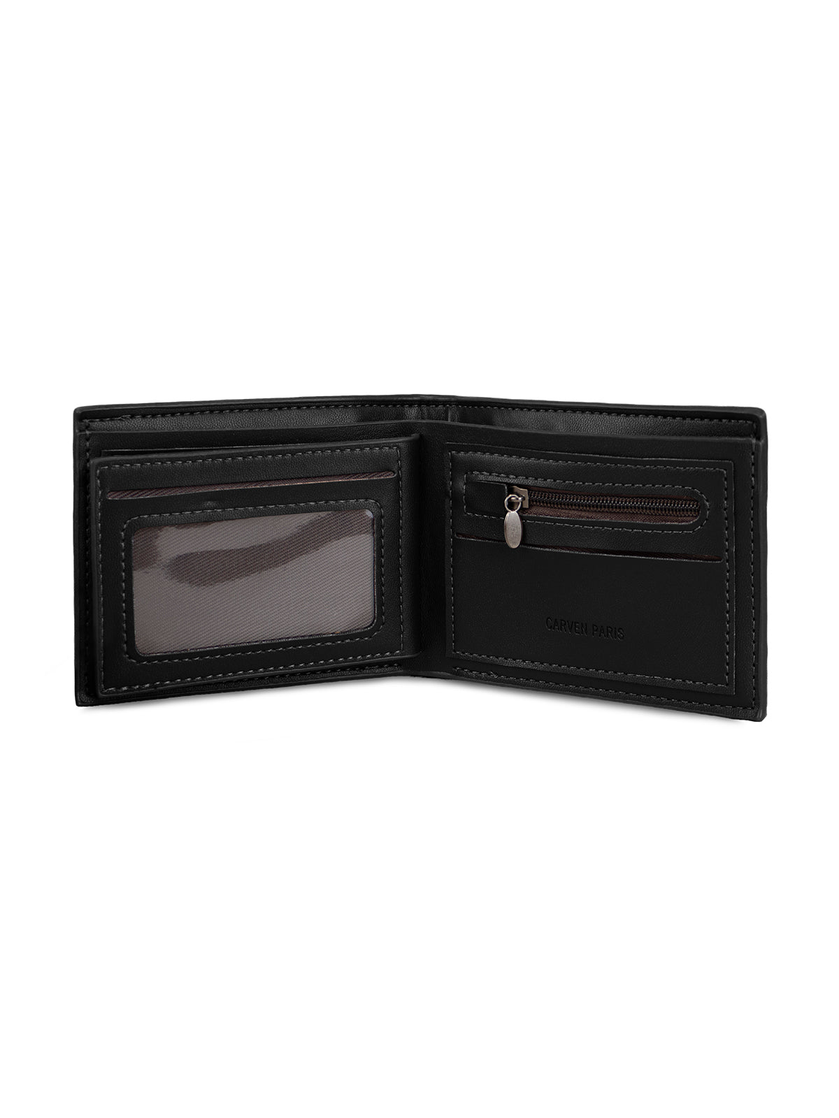 Billetera hombre Bruno café oscuro con monedero Carven Paris