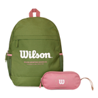 Pack mochila Atom + estuche Charlotte lila