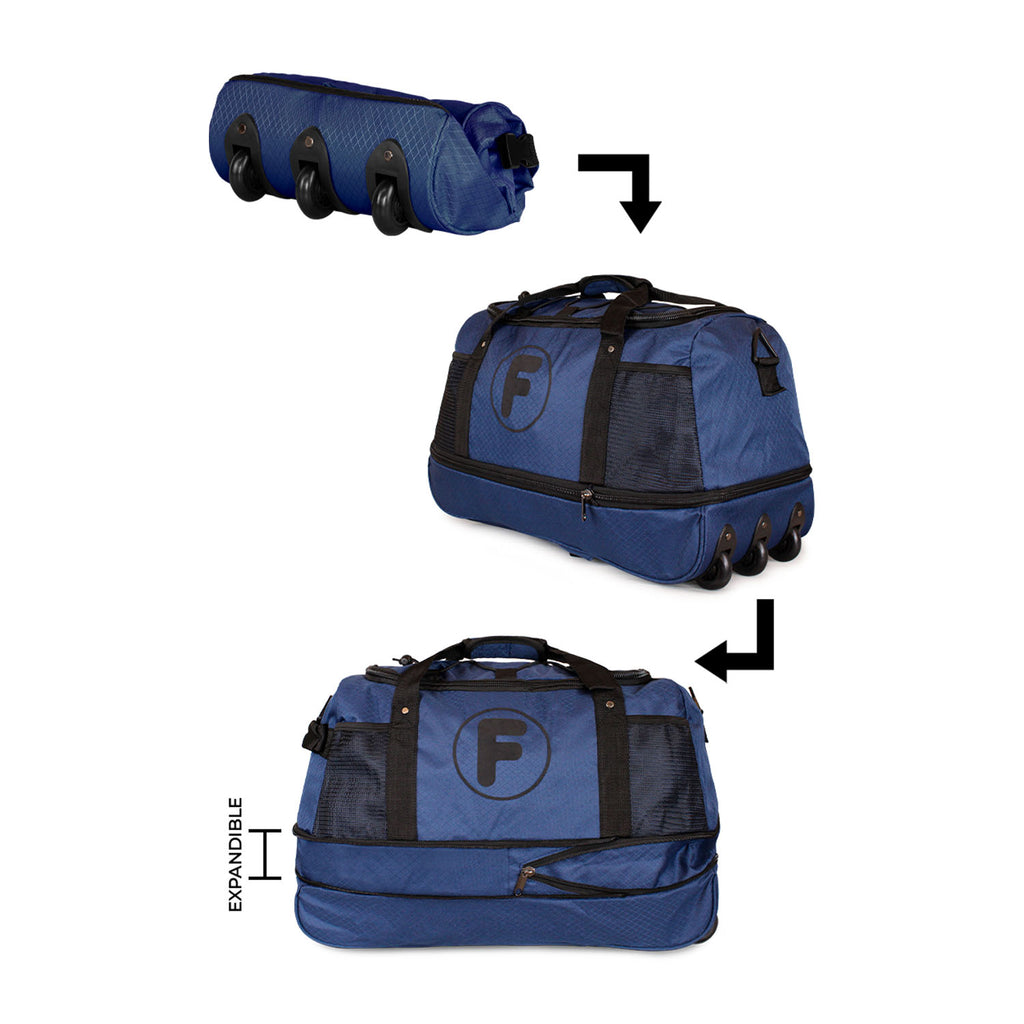 Bolso Mochila con Ruedas Goliat azul