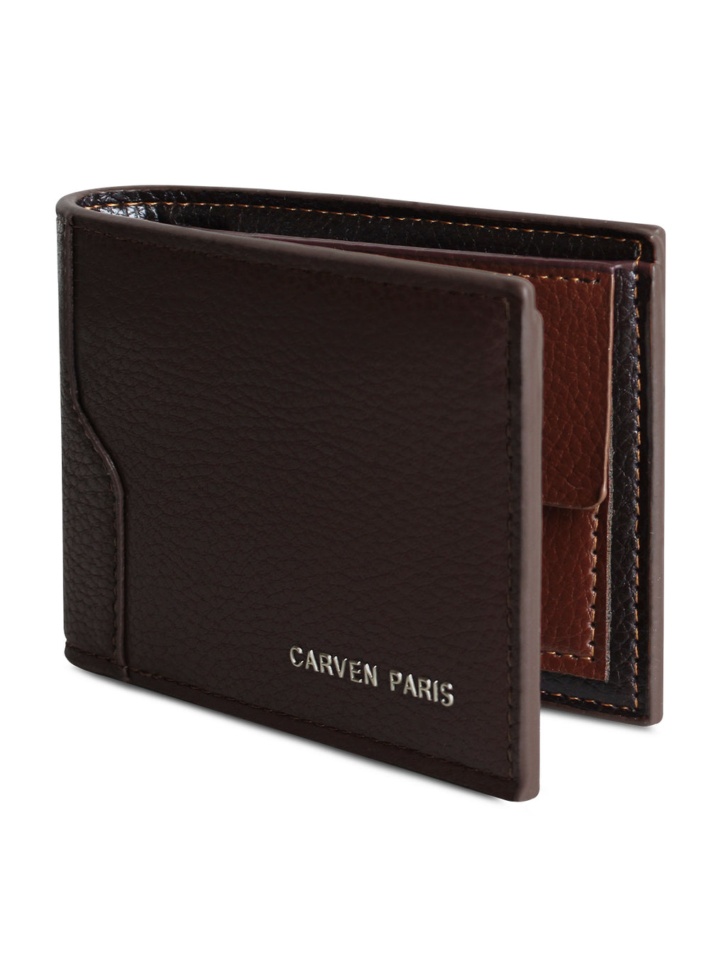 Billetera hombre Dante café oscuro con monedero  Carven Paris
