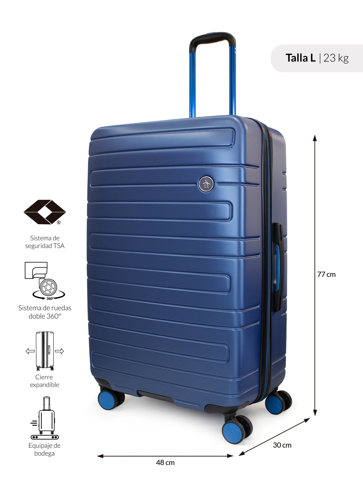 Pack 2 maletas S+L Milan azul