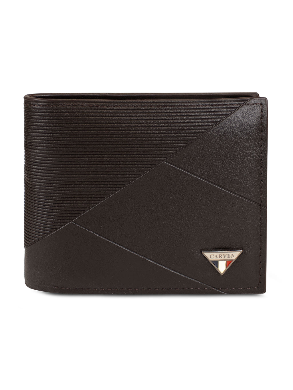 Billetera hombre Enzo café oscuro con monedero Carven Paris