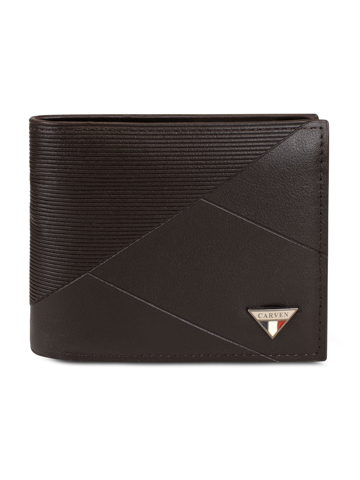 Billetera hombre Enzo café oscuro con monedero Carven Paris