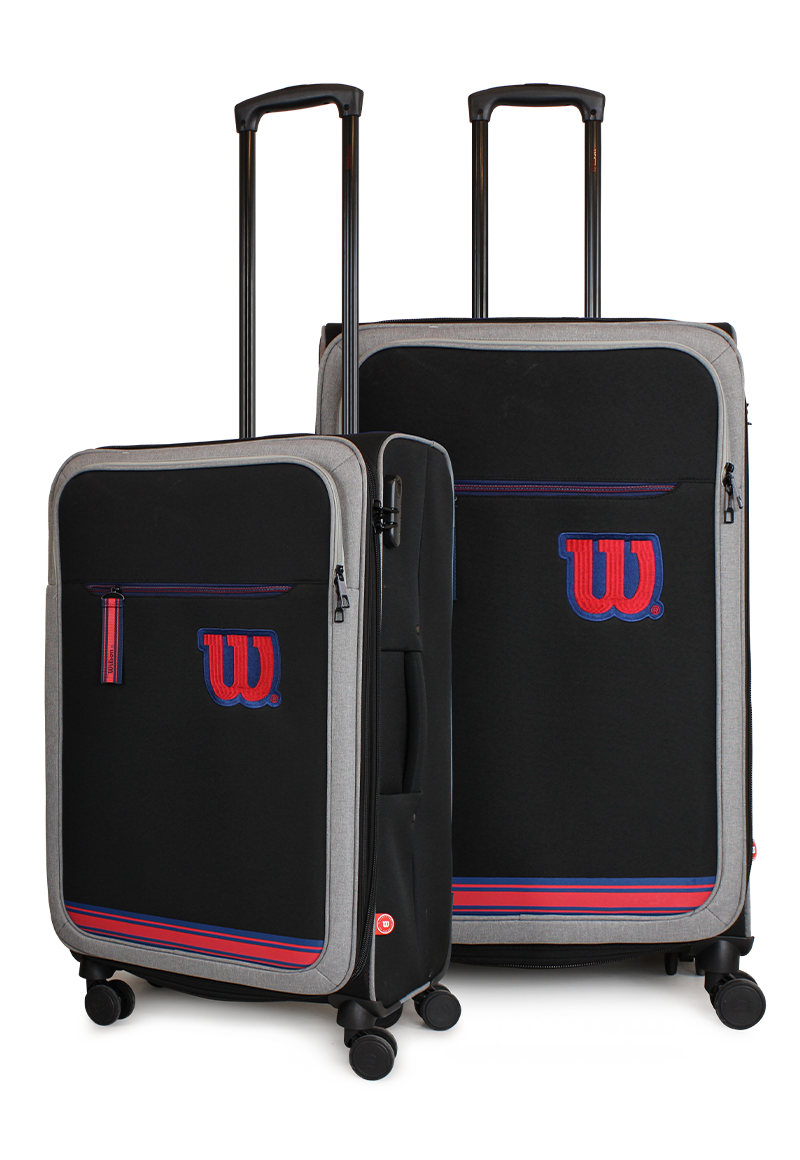 Pack 2 maletas de tela Wilson M+L Sporting negra 20y23k