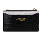 Billetera tarjetero mujer con monedero Zoe Carven negro