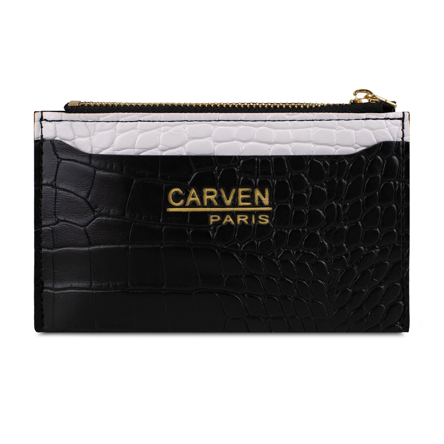 Billetera tarjetero mujer con monedero Zoe Carven negro