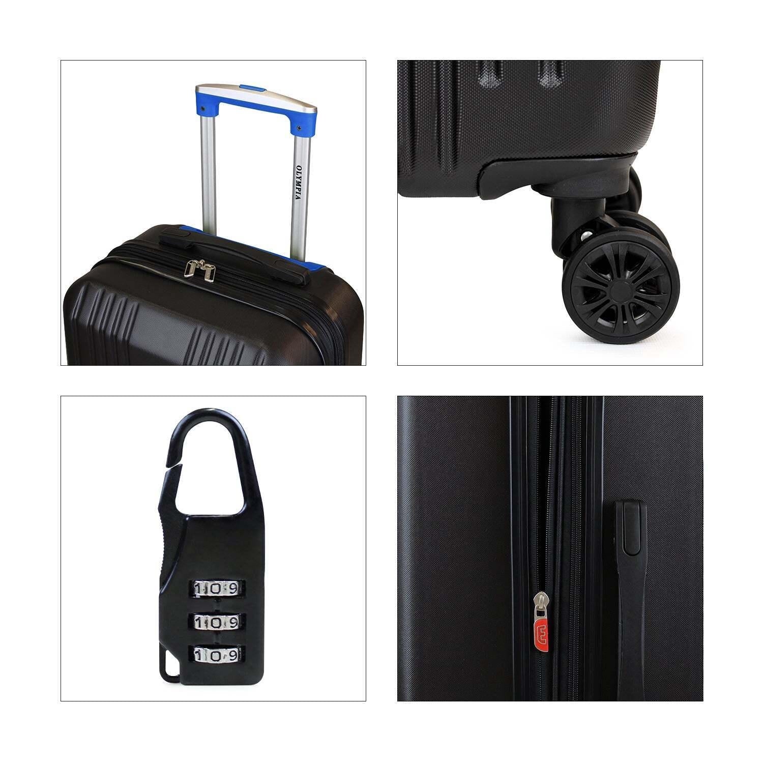 Pack 2 maletas S+M Olympia negro