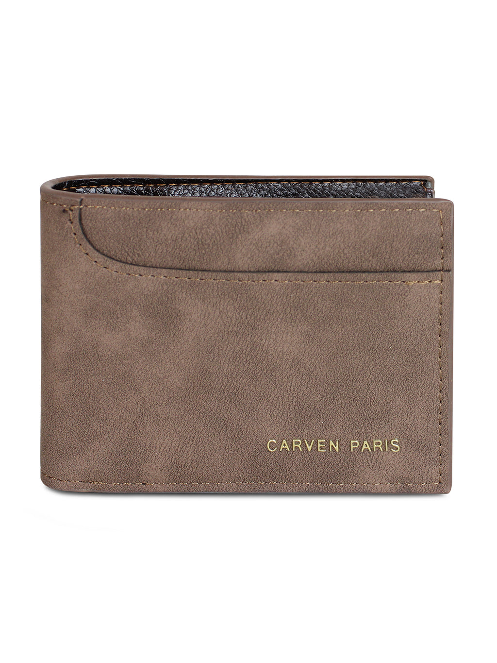 Billetera hombre Jack café oscuro con monedero Carven Paris