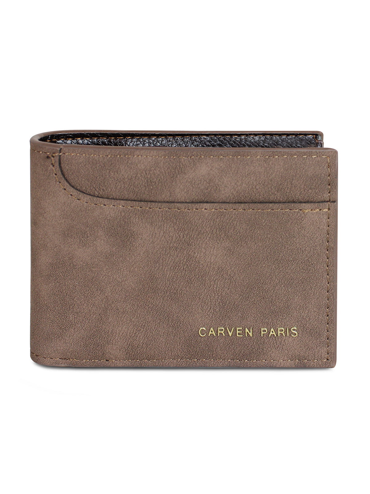 Billetera hombre Jack café oscuro con monedero Carven Paris