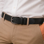 Cinturón hombre Jon negro Carven