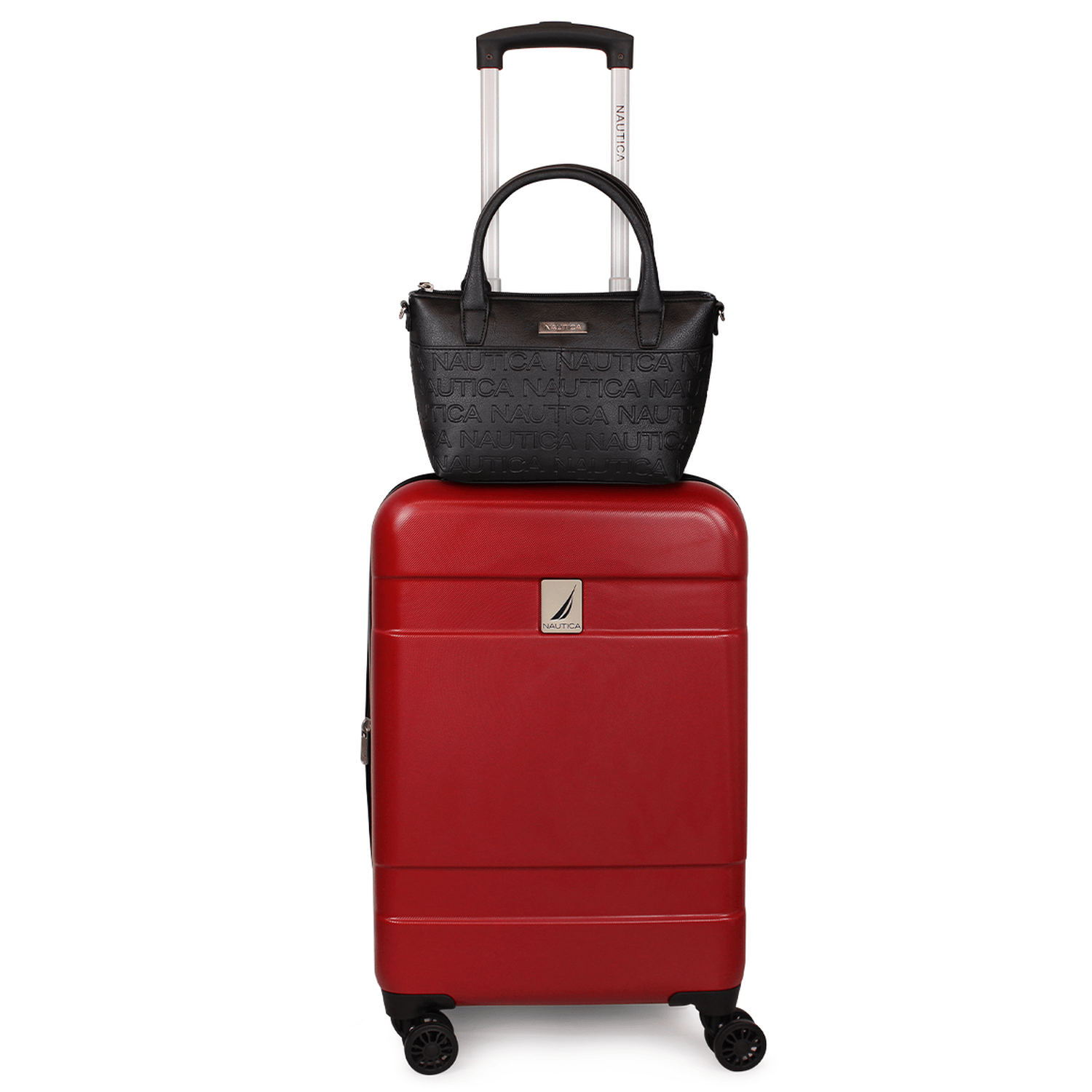 Pack Nautica Maleta cabina Bora 10kg + Bolso Delray rojo