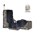 Set 3 Bolsos de Viaje con ruedas Mannar azul