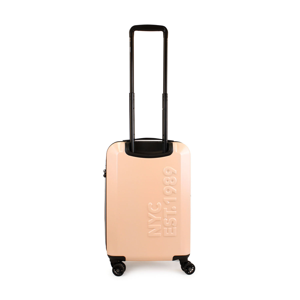 Pack Maleta Cabina 10kg DKNY Beveled rosada + Almohada de Viaje Memory Foam
