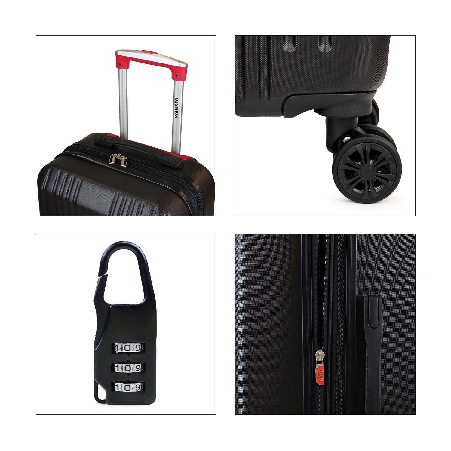 Pack 2 maletas S+M Olympia 10y rojo