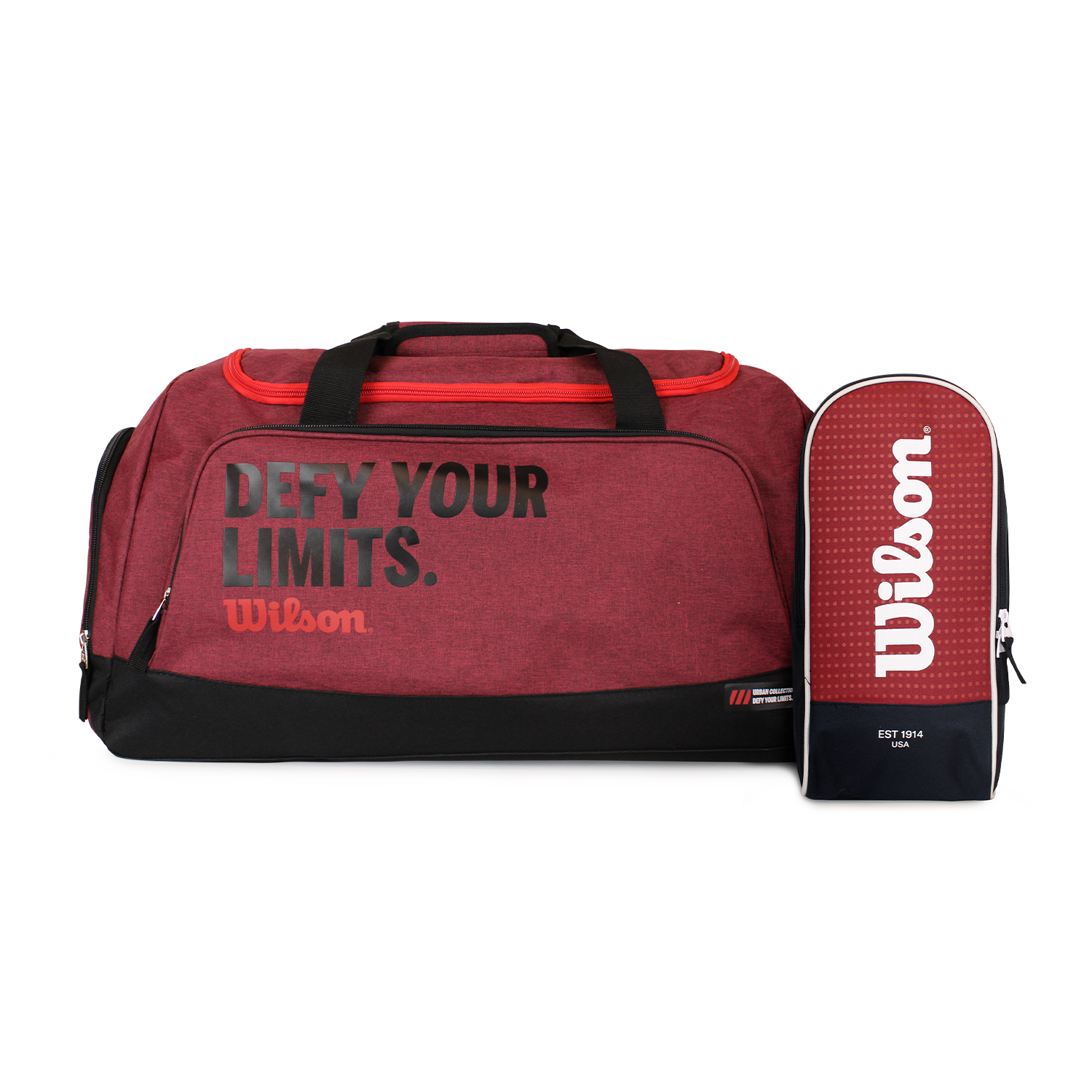Pack Bolso Ulsan + Botinero zapatos Manchester burdeo