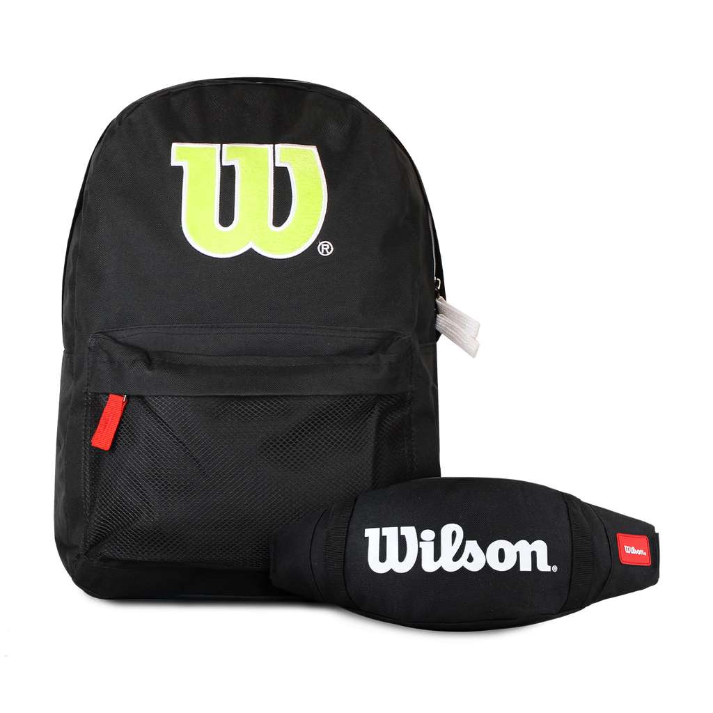 Pack mochilas San Diego negra + banano Oval negro