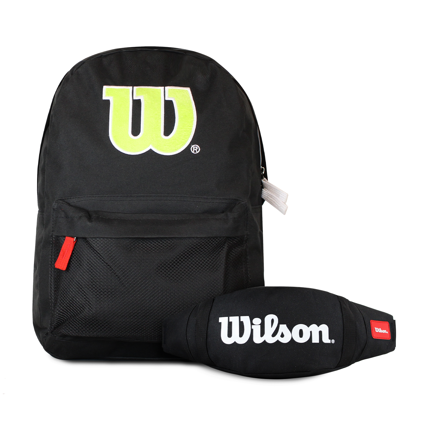 Pack mochilas San Diego negra + banano Oval negro
