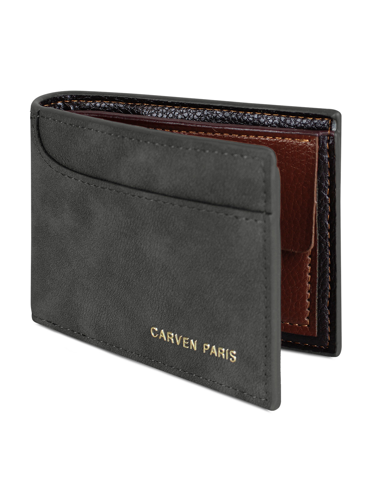 Billetera hombre Jack negra con monedero Carven Paris