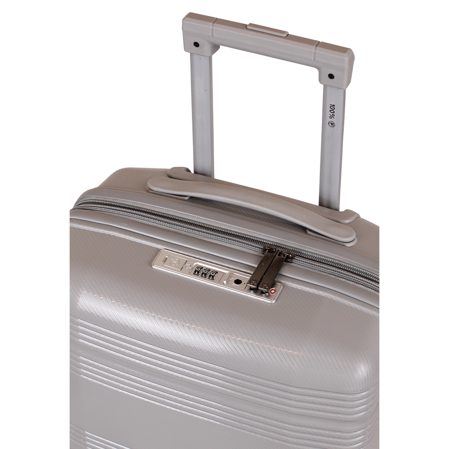 Pack Maleta cabina con usb Chic 10K + Estuche Spark silver gris