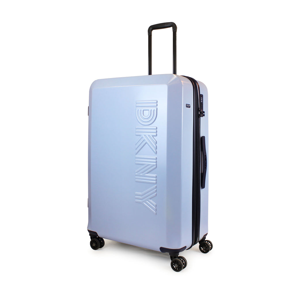 Pack Maleta Grande DKNY Beveled celeste + Organizador de viaje 6 Piezas negro