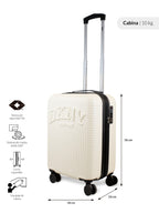 Maleta de cabina Hot Town blanco