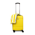 Pack Maleta cabina 10kg Bora amarilla + Toalla de playa Nautica