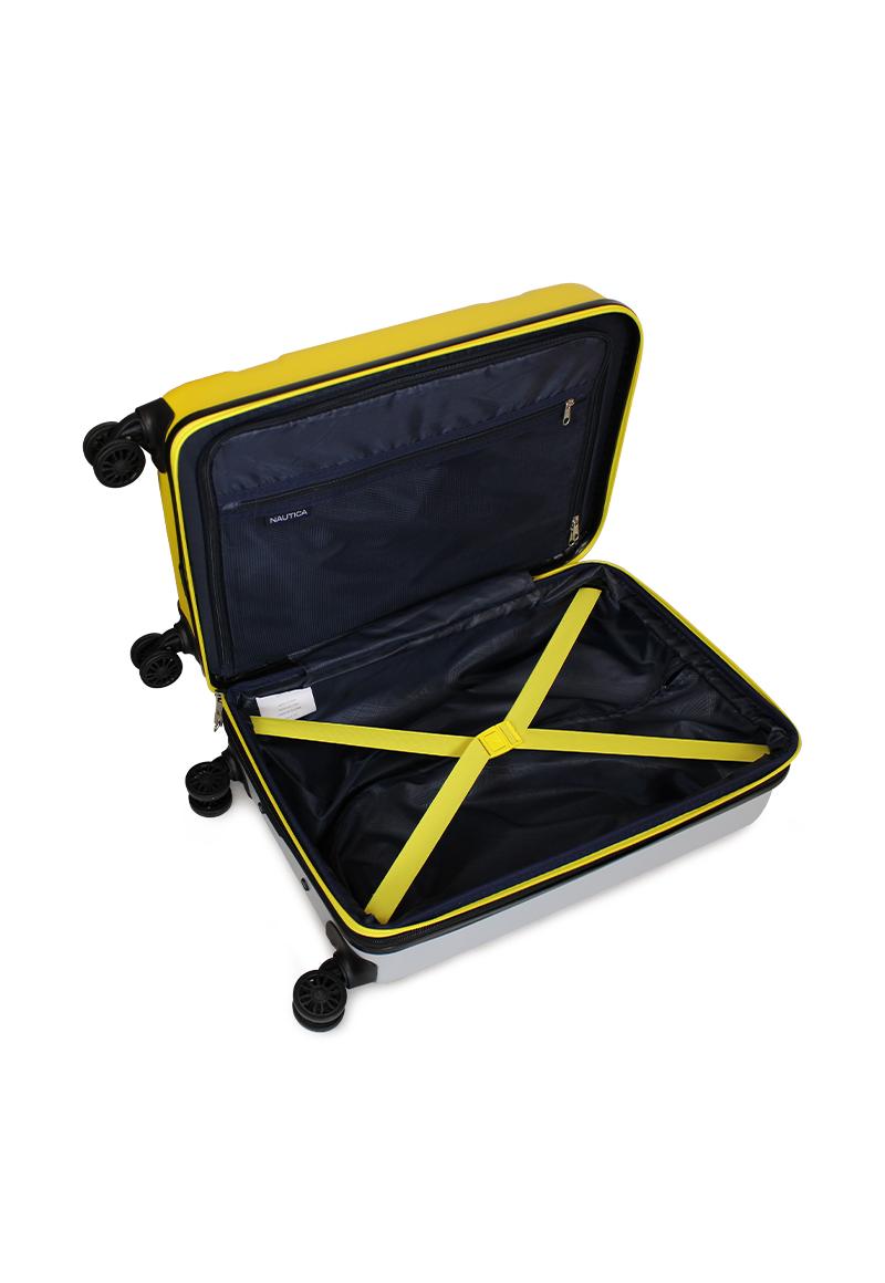 Pack Maleta cabina 10kg Bora amarilla + Toalla de playa Nautica