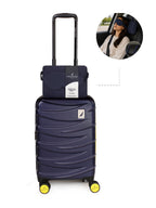 Pack Maleta de cabina Mónaco 10kg azul + Kit de sueño Nautica