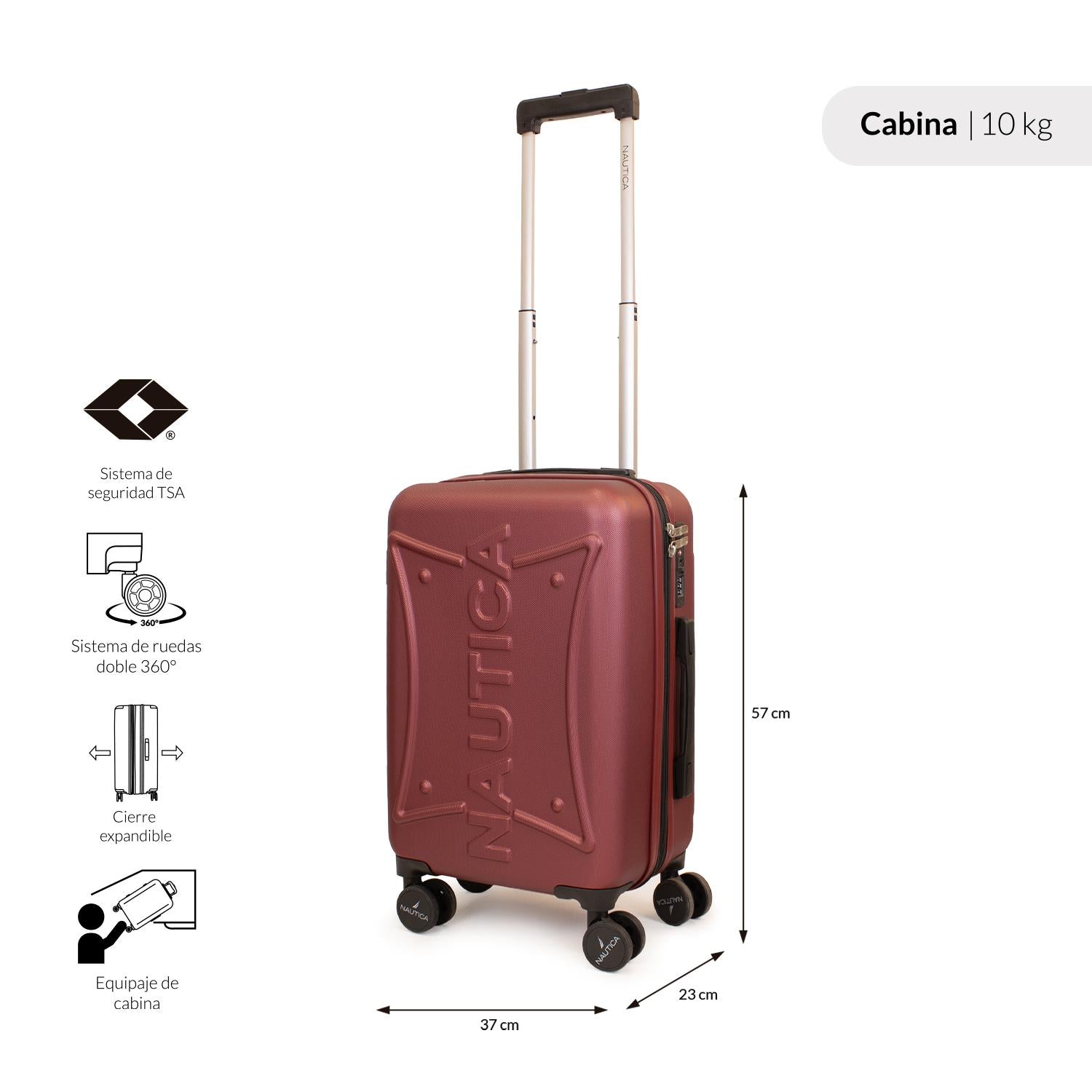 Maleta de cabina S 10kg Crown Nautica