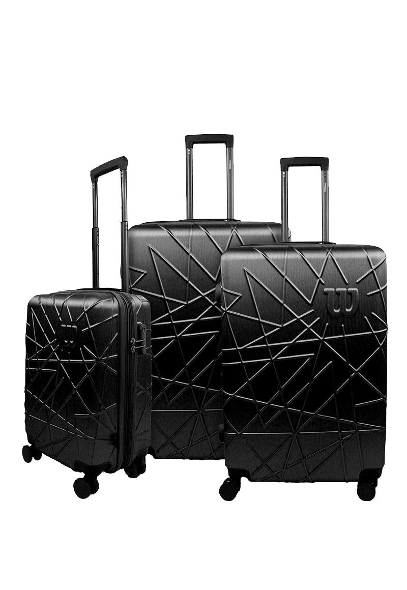 Set 3 maletas East Coast negra S+M+L Wilson