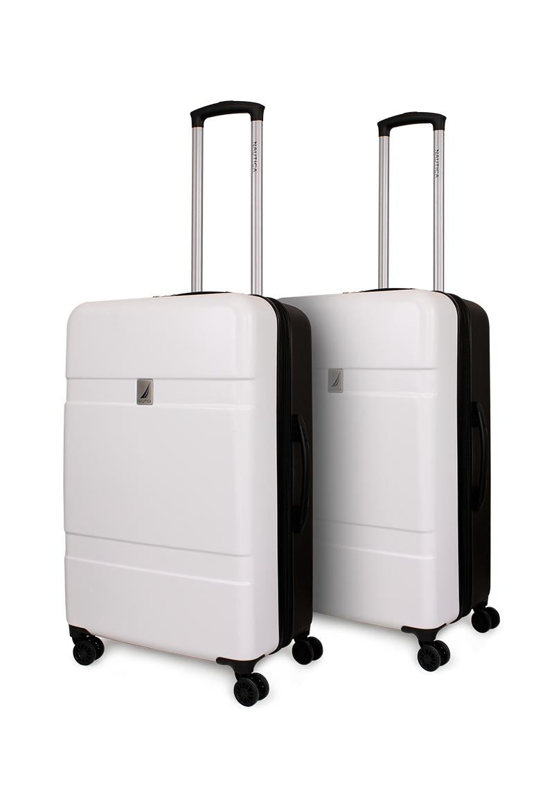 Pack 2 Maleta Bora medianas 20kg M+M blanca-negro Nautica