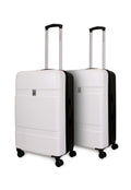 Pack 2 Maleta Bora medianas 20kg M+M blanca-negro Nautica