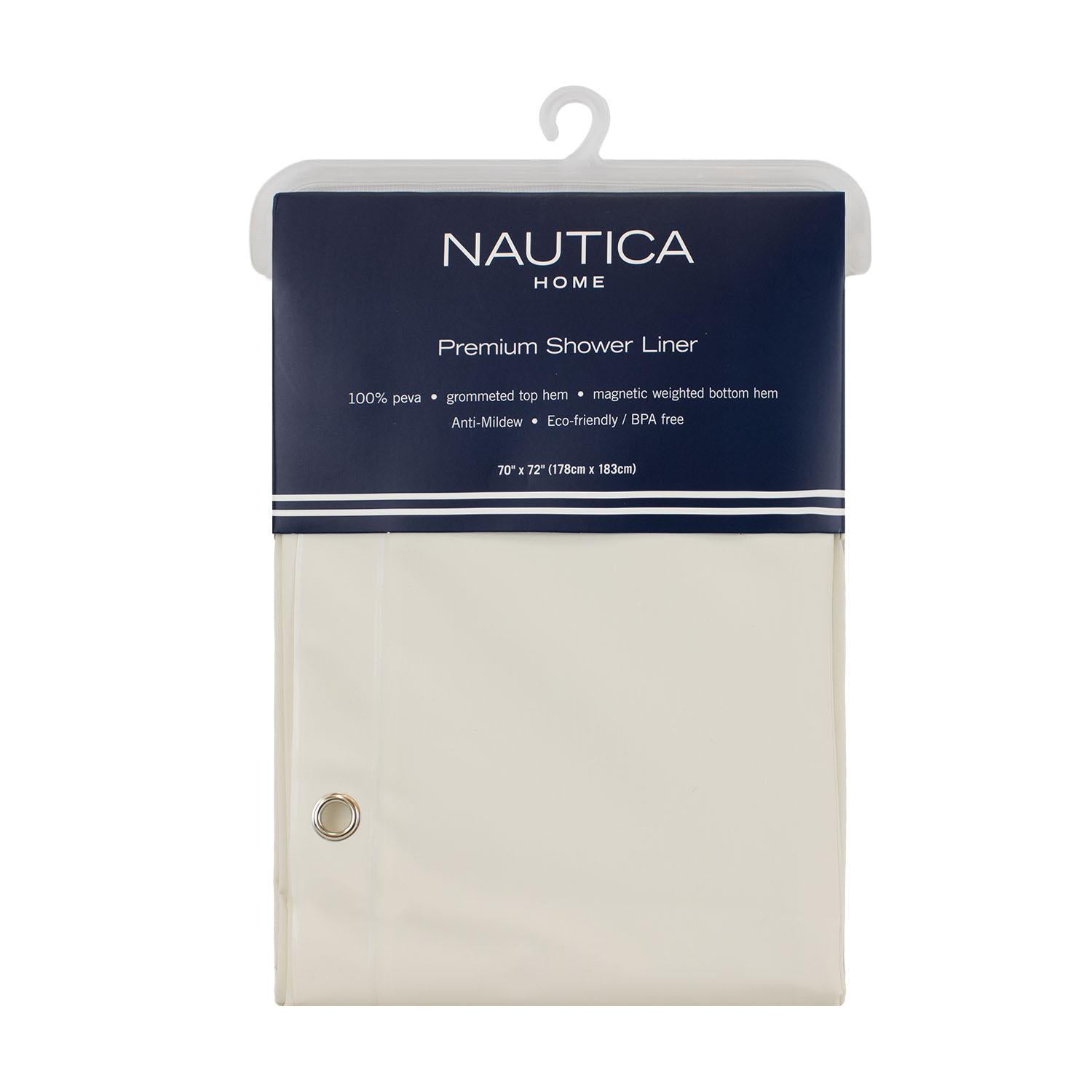 Forro Cortina de baño Impermeable Antimoho Premium 178x183cm Nautica Home