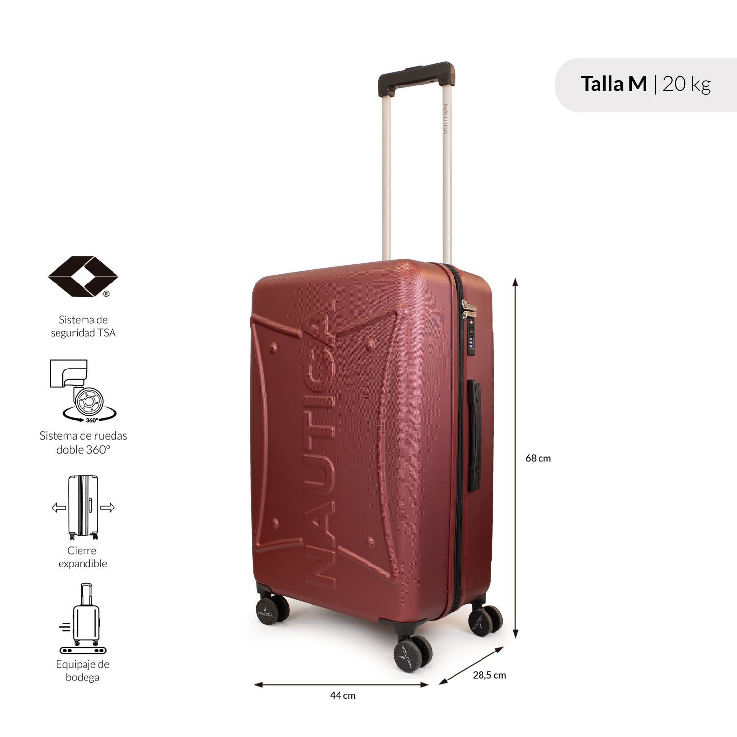 Maleta Mediana 20kg Crown Nautica