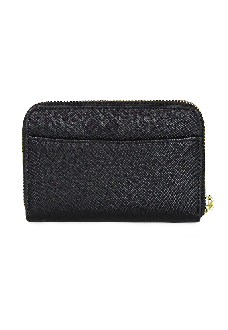 Billetera mujer Trifold negra Kenneth Cole