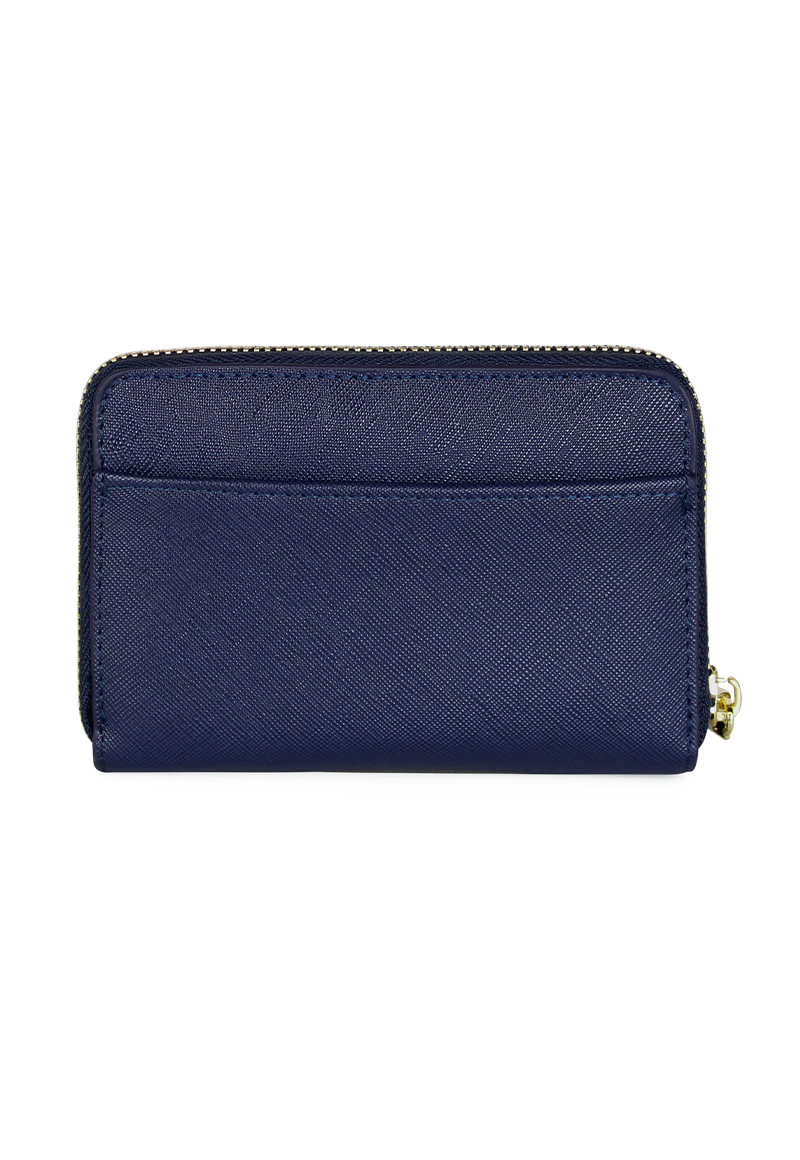 Billetera mujer Trifold azul Kenneth Cole